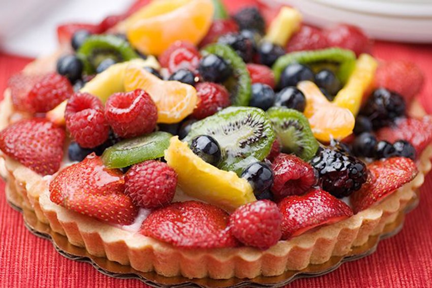 Tarta de Crema y Frutas Frescas