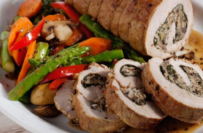 Receta de Lomo de Cerdo al Horno Relleno