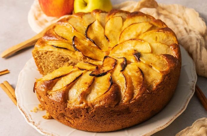 Receta de Queque de Manzanas Esponjoso