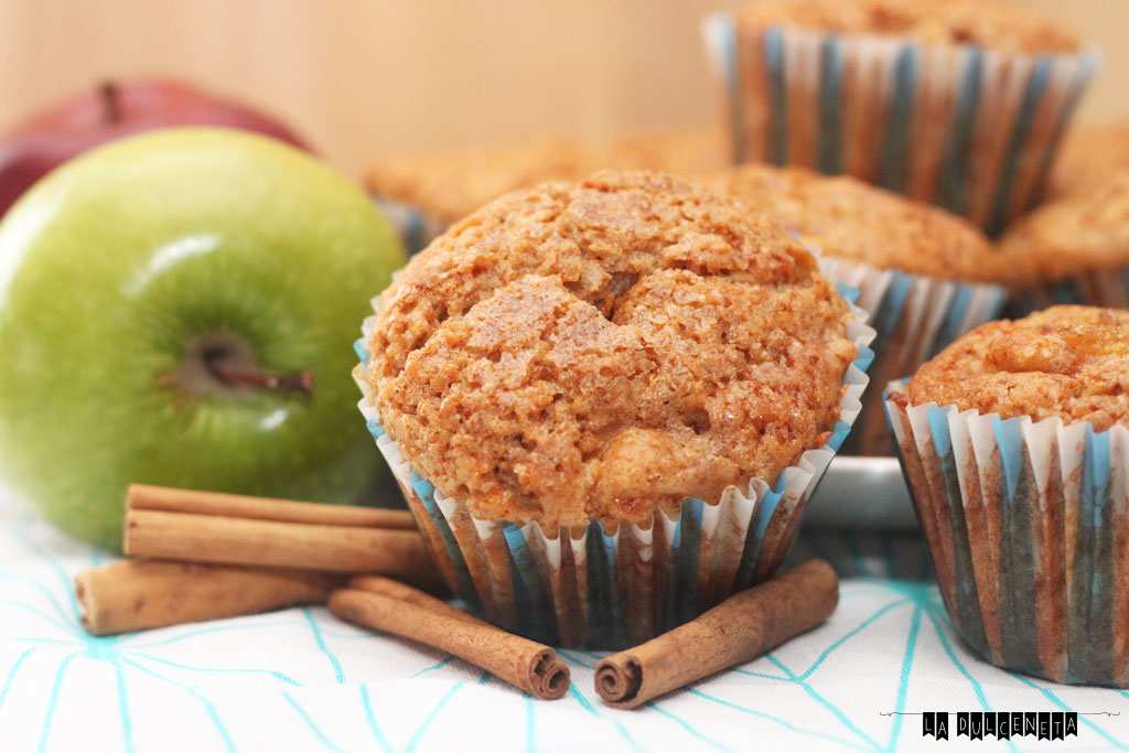 Muffins de canela y manzana