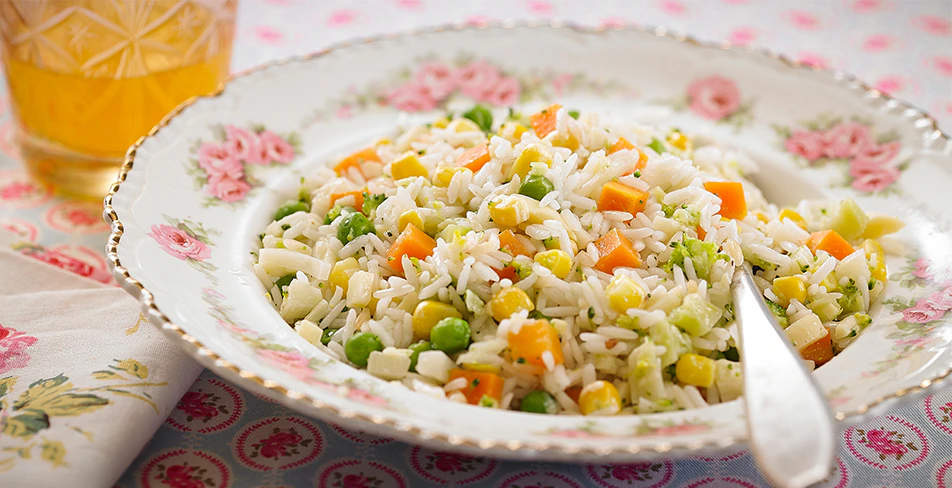 Receta de Arroz primavera