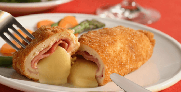 Receta de Pechugas cordon bleu