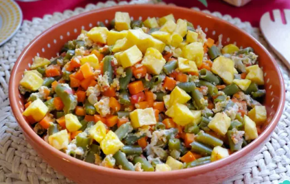 Receta de Revuelto de vainitas