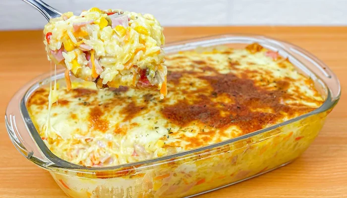 Receta de arroz gratinado al horno