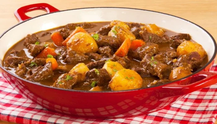 Receta de estofado de res y vegetales