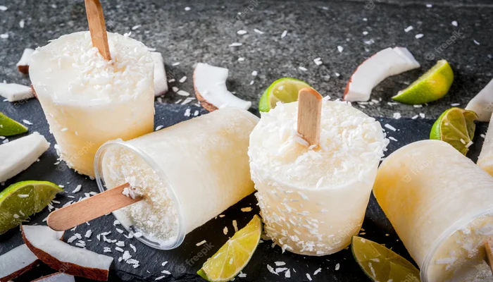 Receta de paletas de coco casera