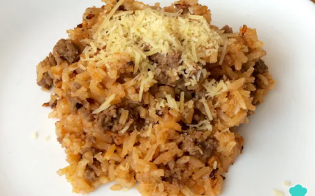 Receta de Arroz a la boloñesa