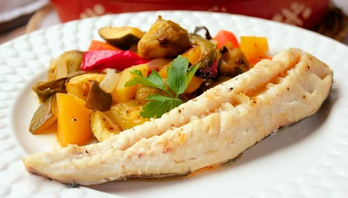 Receta de pescado al horno con verduras