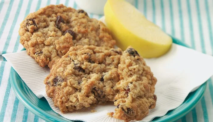 Receta de galletas de avena y pasas