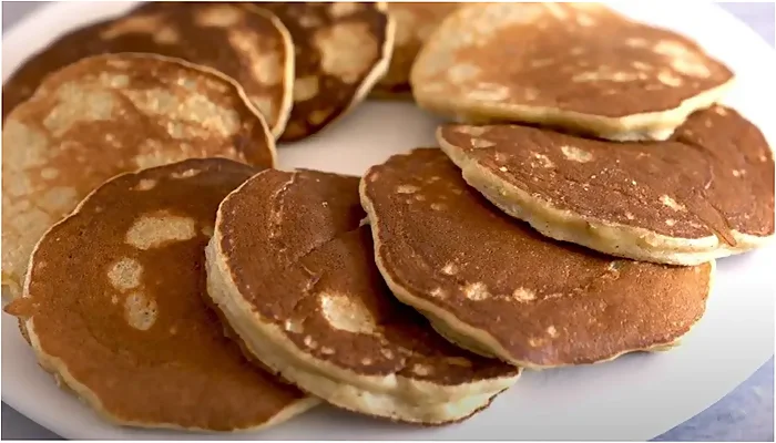 Receta de panqueques de avena y banana