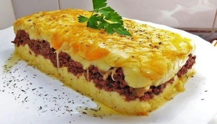 Receta de pastel de carne con puré de patatas