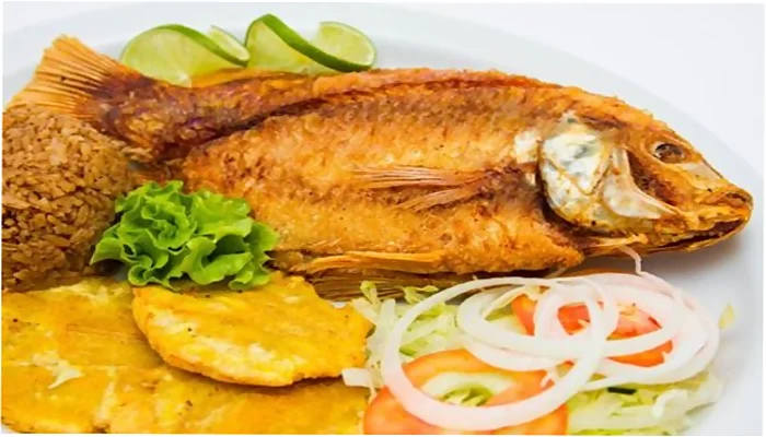 Receta de mojarra frita con patacones