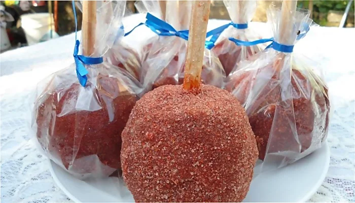 Receta de manzanas con chamoy