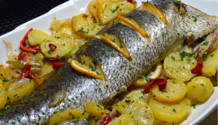 Receta de pescado al horno con papas