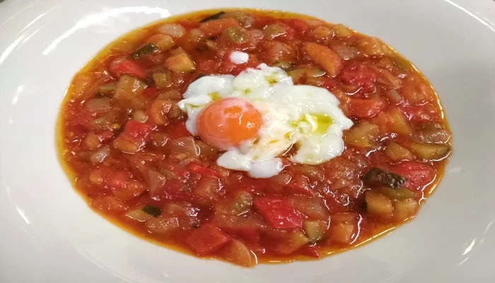 Receta de pisto manchego sin aceite