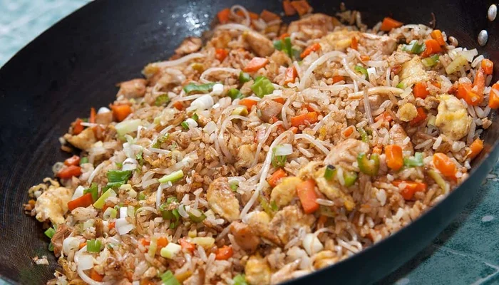Receta de pastel de arroz frito