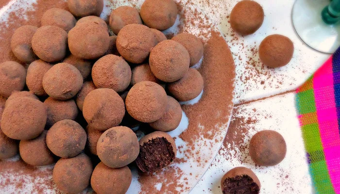 Receta de trufas de chocolate