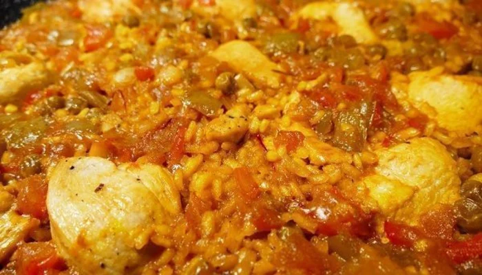 Receta de arroz con pollo y verduras