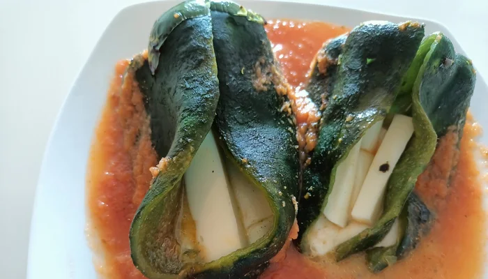 Receta de chiles rellenos sin empanizar y sin gluten