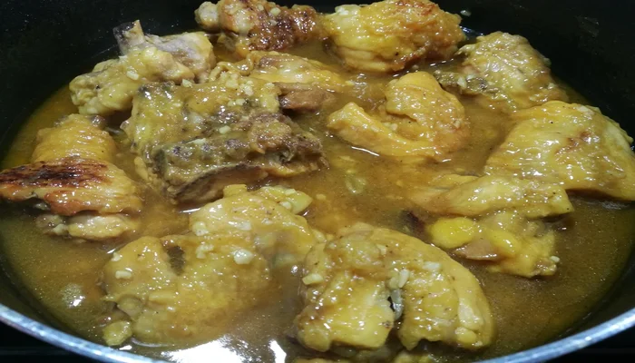 Receta de pollo en pepitoria