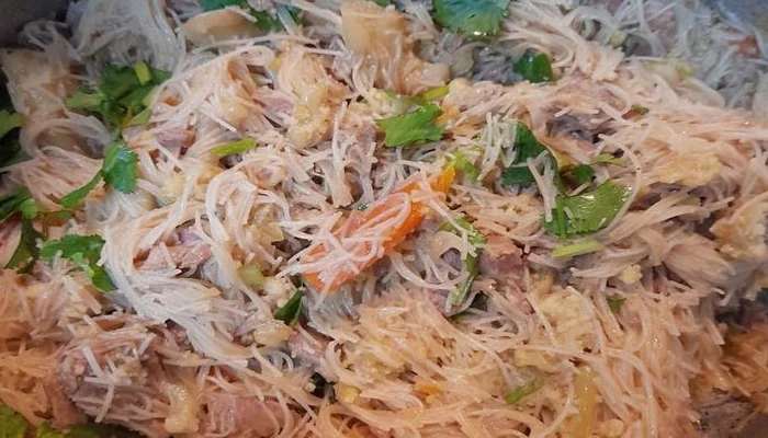 Receta de noodles de arroz