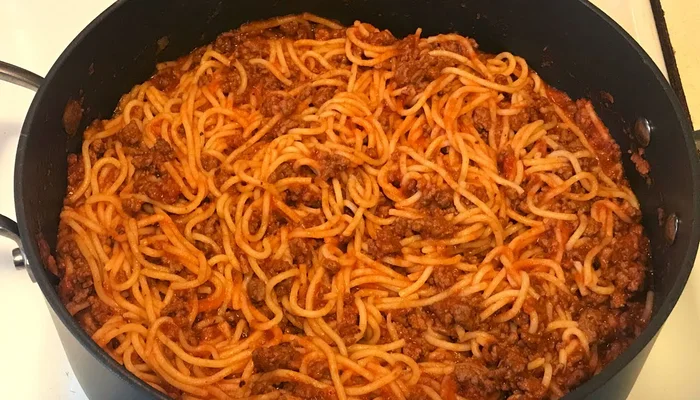 Receta de pasta con carne molida