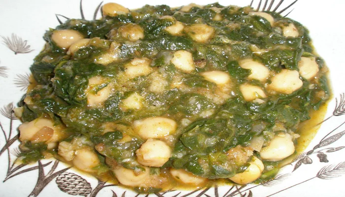 Receta de espinacas con garbanzos