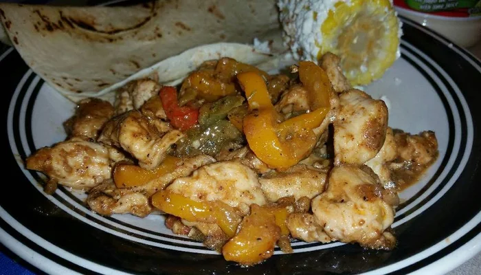 Receta de fajitas de pollo