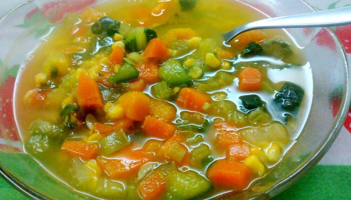 Receta de sopa de verduras