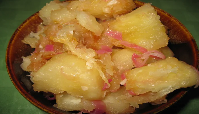 Receta de yuca al mojo