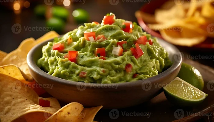 Receta de guacamole fresco con totopos