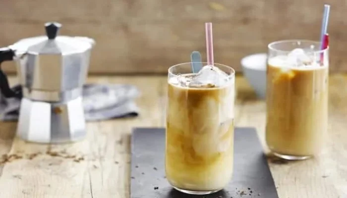 Receta de café helado con jarabe de vainilla