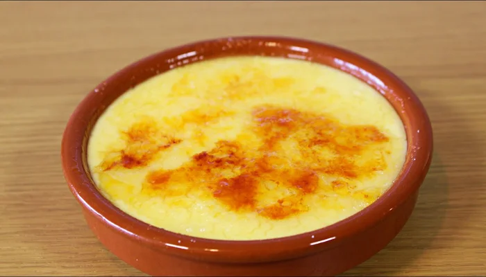 Receta de crema catalana con caramelo quemado
