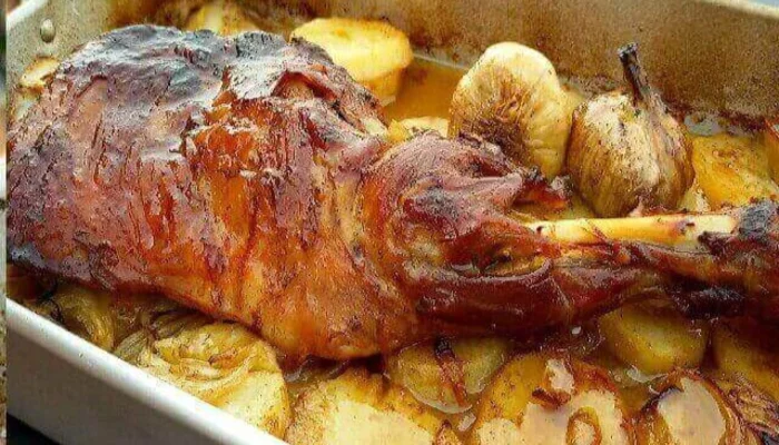 Receta de pierna de cerdo con patatas