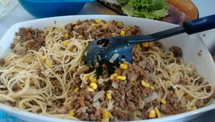 Receta de pasta con carne picada