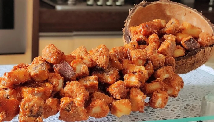 Receta de Coco Caramelizado Crujiente