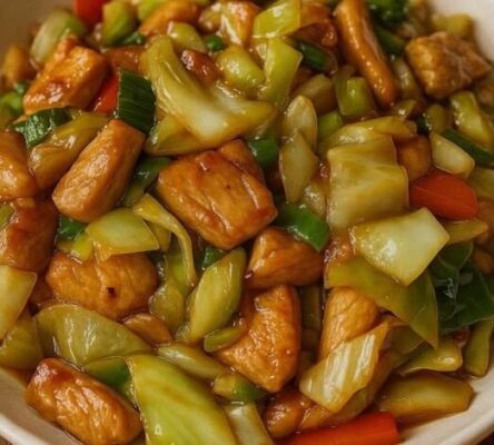 Pollo con col al estilo oriental: rápido, saludable y lleno de sabor