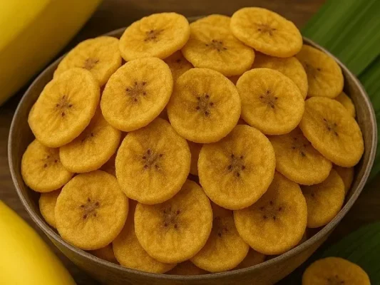 Chips de plátano fáciles y doraditos